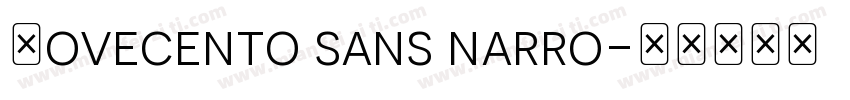 Novecento sans narro字体转换